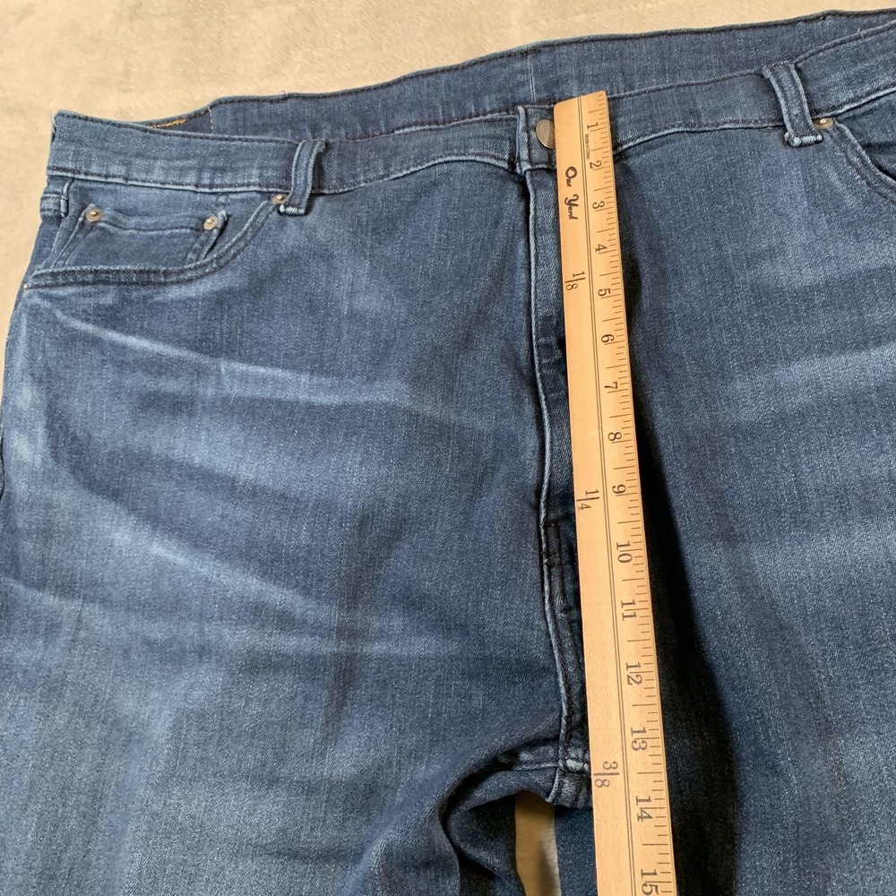Levis 559 Jeans Mens 46x30 Straight Leg Stretch Denim Relaxed Fit Medium Wash - Picture 6 of 16